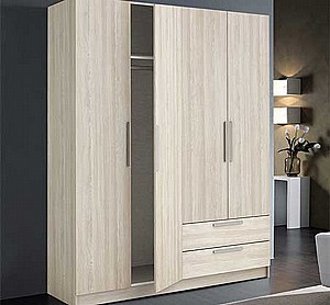 ארון 4 דלתות ו-2 מגירות דגם GLORY OAK אלון תוצרת צרפת ארון 4 דלתות ו-2 מגירות דגם GLORY OAK אלון תוצרת צרפת