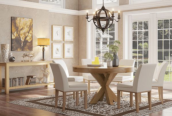 אילוסטרציה של פינת אוכל מעוצבת הניתן להזמין באתר